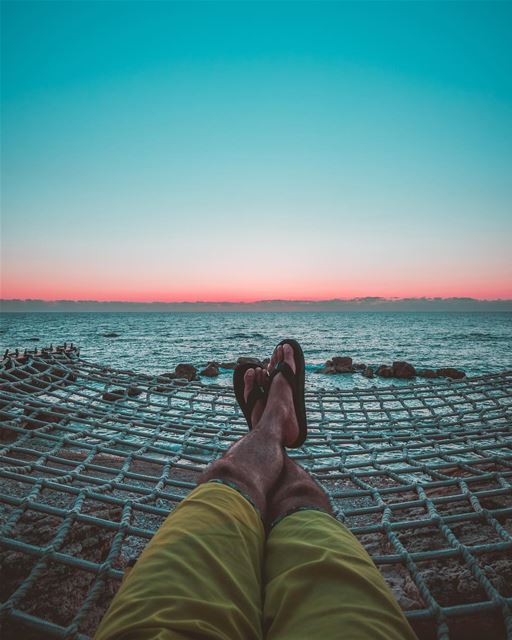 My favorite beach rule: if you're not wearing flip-flops, then you're over... (Batroûn)