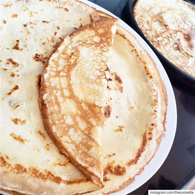 My favorite crepe recipe from @marthastewart🌸Ingredients🌸1 cup of all... (Montreal, Quebec)