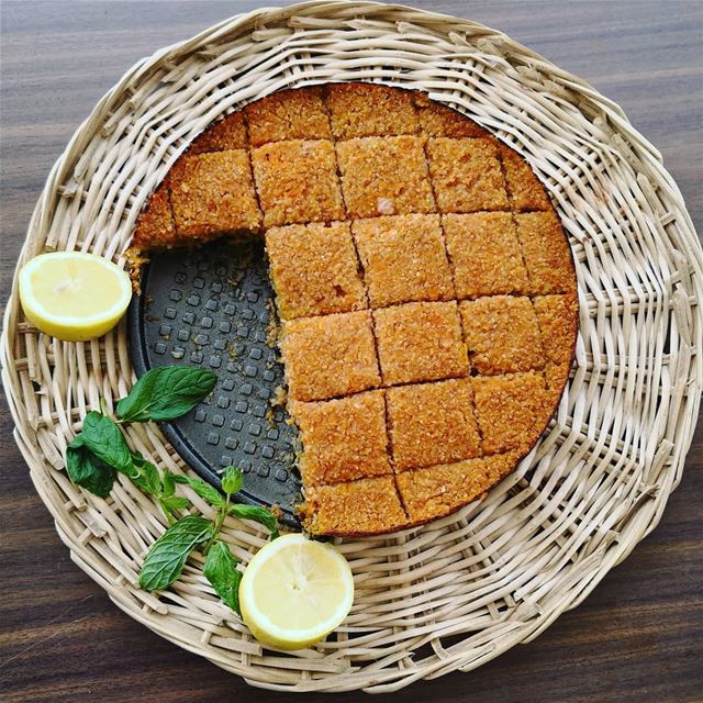 My favorite vegan pumpkin kibbeh in a tray with spinach  kibbehbilsanieh... (Lebanon)