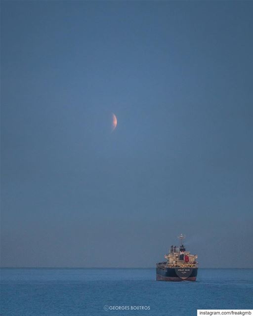 My kind of Blood Moon - Lunar eclipse  21-1-2019--  bloodmoon ... (Lebanon)