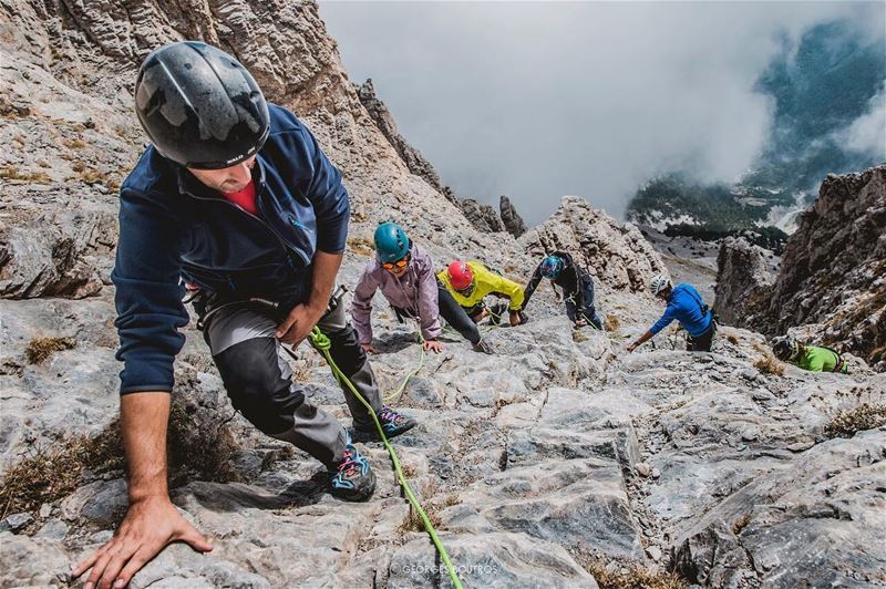 My kind of Perspective 💪🏼-- greece  climb  georgesboutrosphotography ... (Mount Olympus)