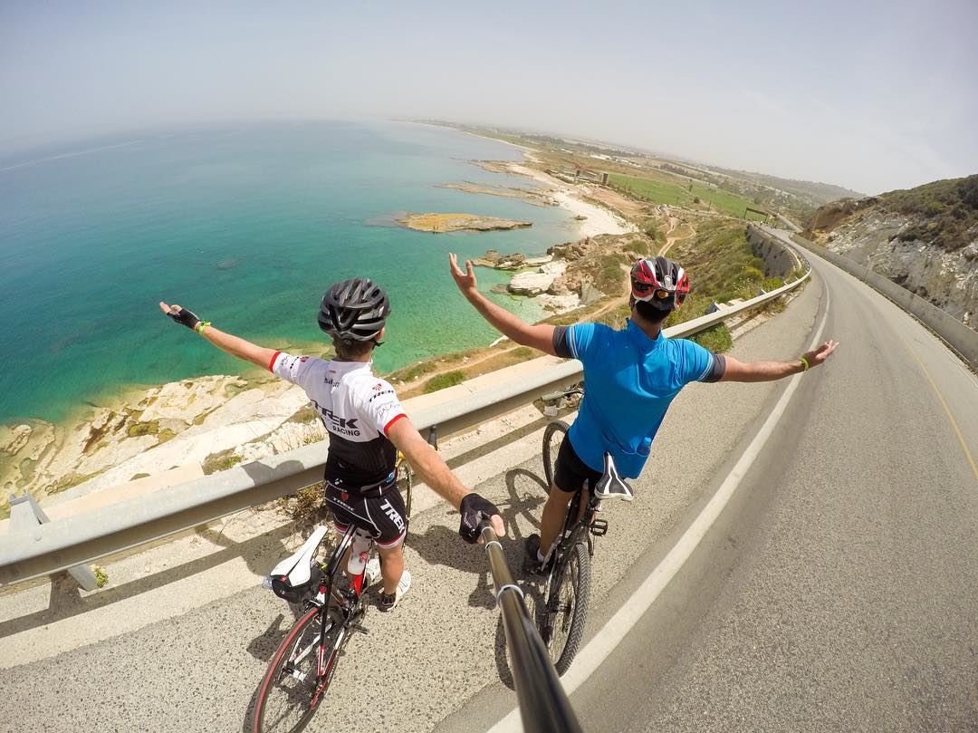 My morning ride with the Kind of South @mounir_arab 💪🏻🚴🏻. cycle ... (Ras El Bayada)