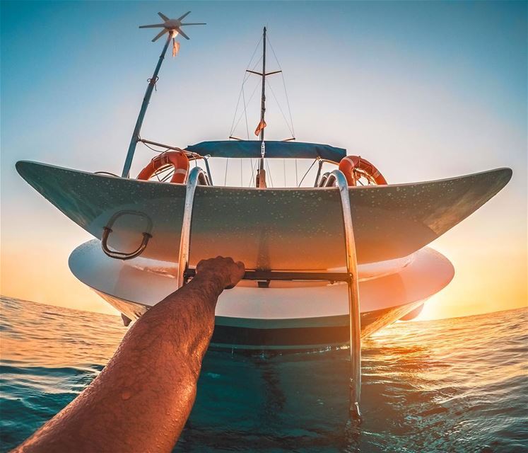 My point of view for today 🌅⛵️Photo taken with @gopro Hero 5... (Pierre & Friends)