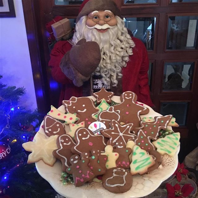 My Santa loved these gingerbread cookies from @ptiapti 😍😋 So delicious 🤤 (Zgharta)