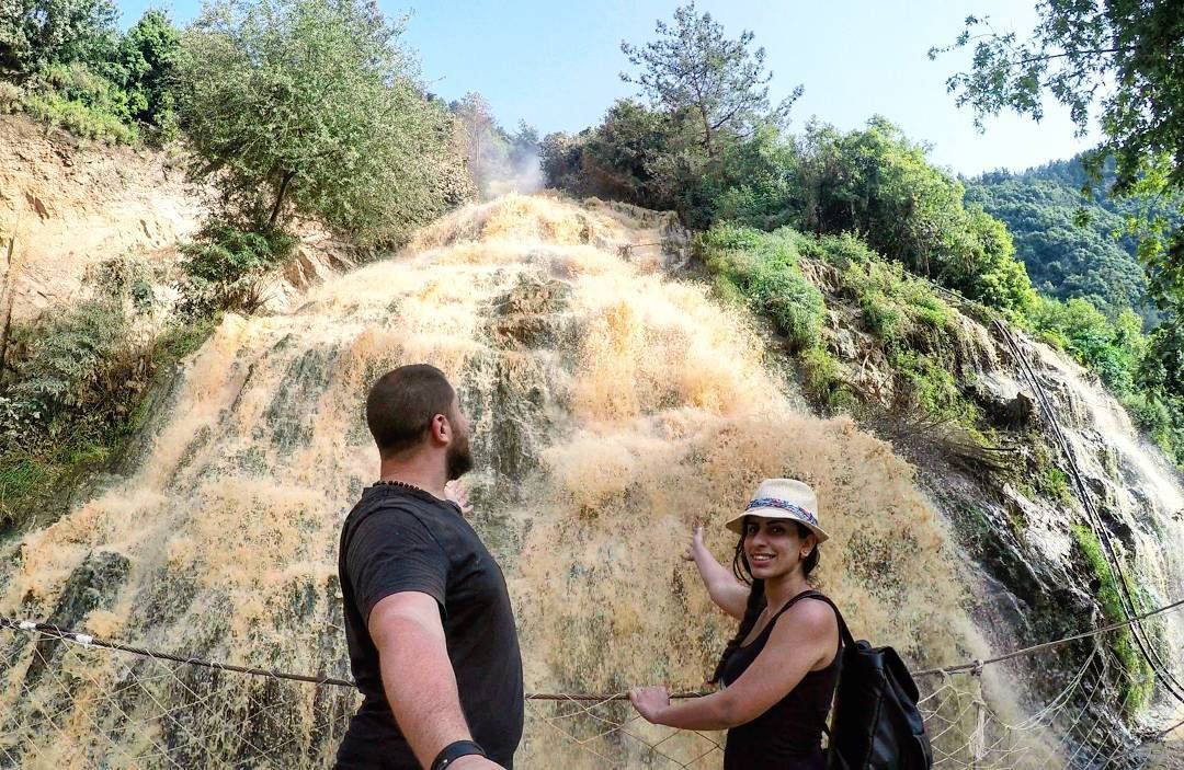 MyHikingPartner  MyPartnerForLife  MyEverything 😍 Hiking  3younElSamak ... (Ouyoun El Samak Waterfalls)