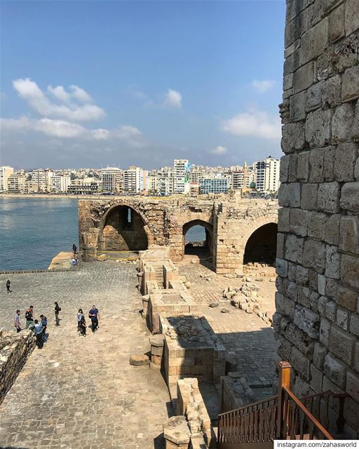  mylebanon  mycity view picoftheday  architecture lebanese history tourism... (Sidon Sea Castle)