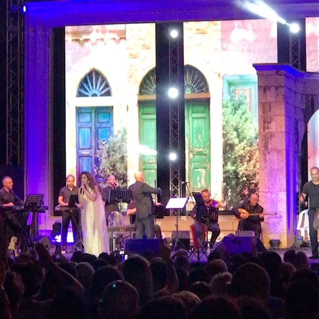 @najwakaram at @ghostafestival wearing @nicolasjebran I loved how... (Ghosta, Mont-Liban, Lebanon)