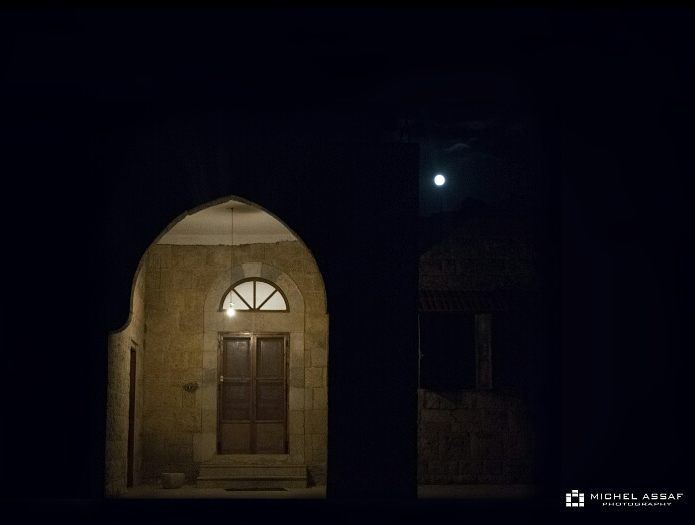 Natural Light Vs Artificial Light  fullmoon lights oldhouse...