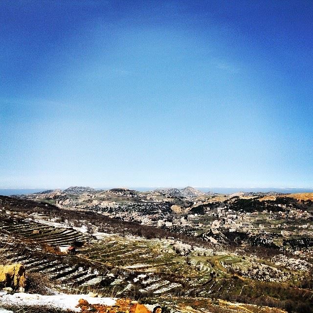  nature  blue  sky  green  village  Faraya  Lebanon ...
