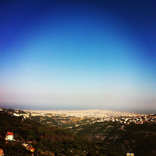  nature  deep  blue  sea  sky  green  valley  view  Abadiyeh  Beirut ...