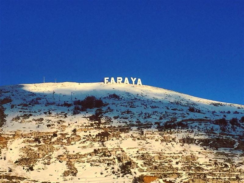  nature  deep  blue sky  clear  weather  sun  light  shadow mountain ... (Faraya, Mont-Liban, Lebanon)