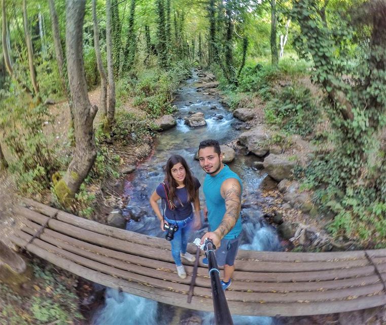 🍃🌳🌿.... nature friends naturephotography gopro river bridge trees... (Bcharreh, Liban-Nord, Lebanon)
