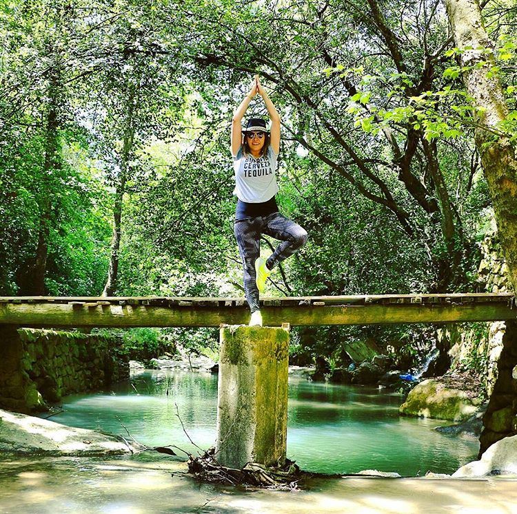 Nature ❤ hikinggirl  hiking  baakline  chouf  onthewater  enjoylife ... (شلالات الزرقاء -بعقلين)