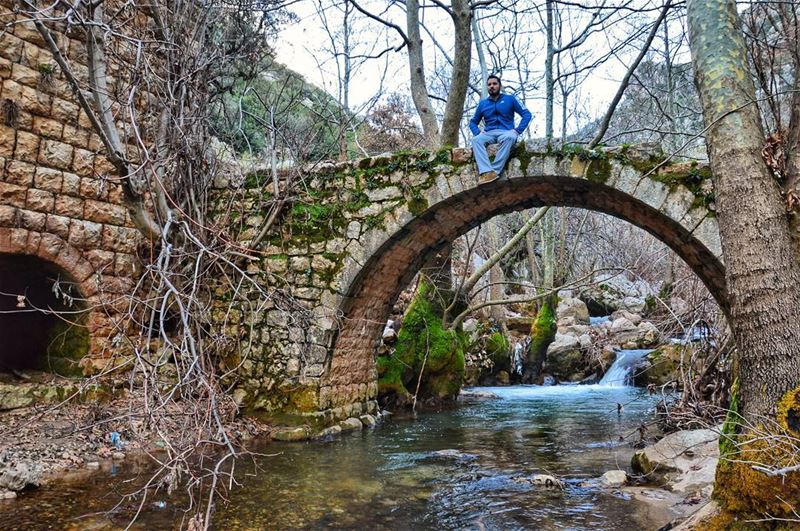 🌳🌳.... nature naturelover natural bridge river winter hike hiking... (Kfarhilda, North)