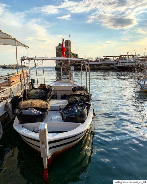  nature  nice  lights  reflection  sea  sunset  sunrise  boat  fishing ... (Byblos - Jbeil)