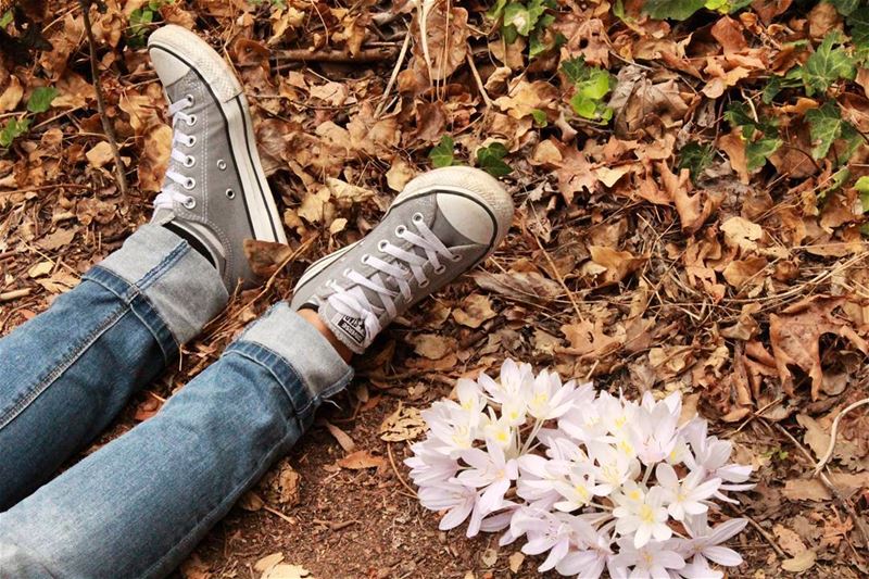 "Never ask a girl to choose between converse and flowers... she'll choose...