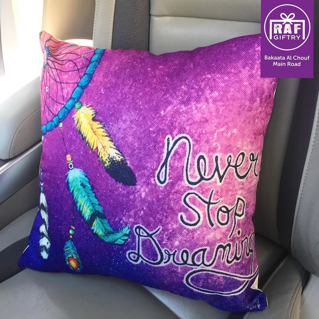 Never stop dreaming 🌠 raf_giftry....... dream  pillow ... (Raf Giftry)