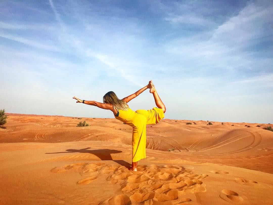 Never thought I would find  balance in the  desert 💛🌵No place like ... (Dubai, United Arab Emirates)