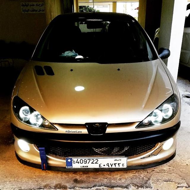 New  headlights with style  psl  peugeot  206  angleeyes  tuning  gold ...
