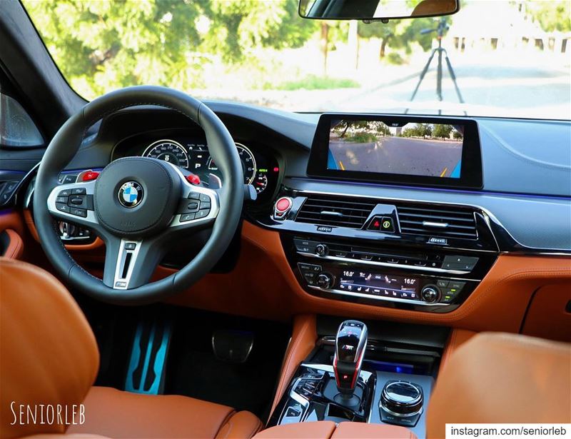 New M5 interior in black and brown looks exquisite 🔵🔴Ⓜ️ ————————————————— (Dubai, United Arab Emirates)