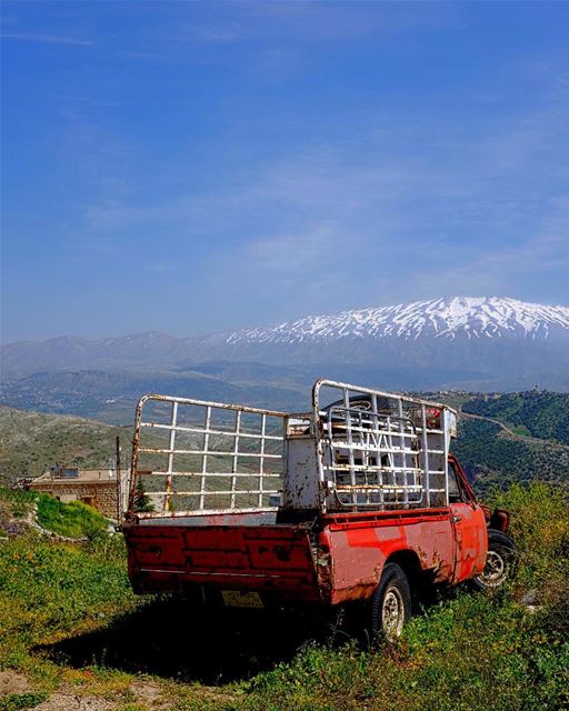 Next Stop, Nowhere. The Lebanese countryside is awash in reminders of the... (Majdal Balhis, Béqaa, Lebanon)