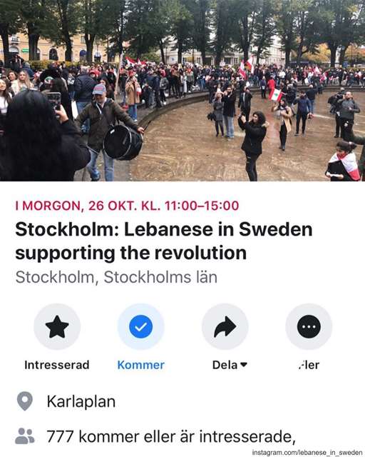 Ni som kommer imorron så ses vi 💯✌🏼  lebanese_in_sweden  livelovelebanon... (Stockholm, Sweden)