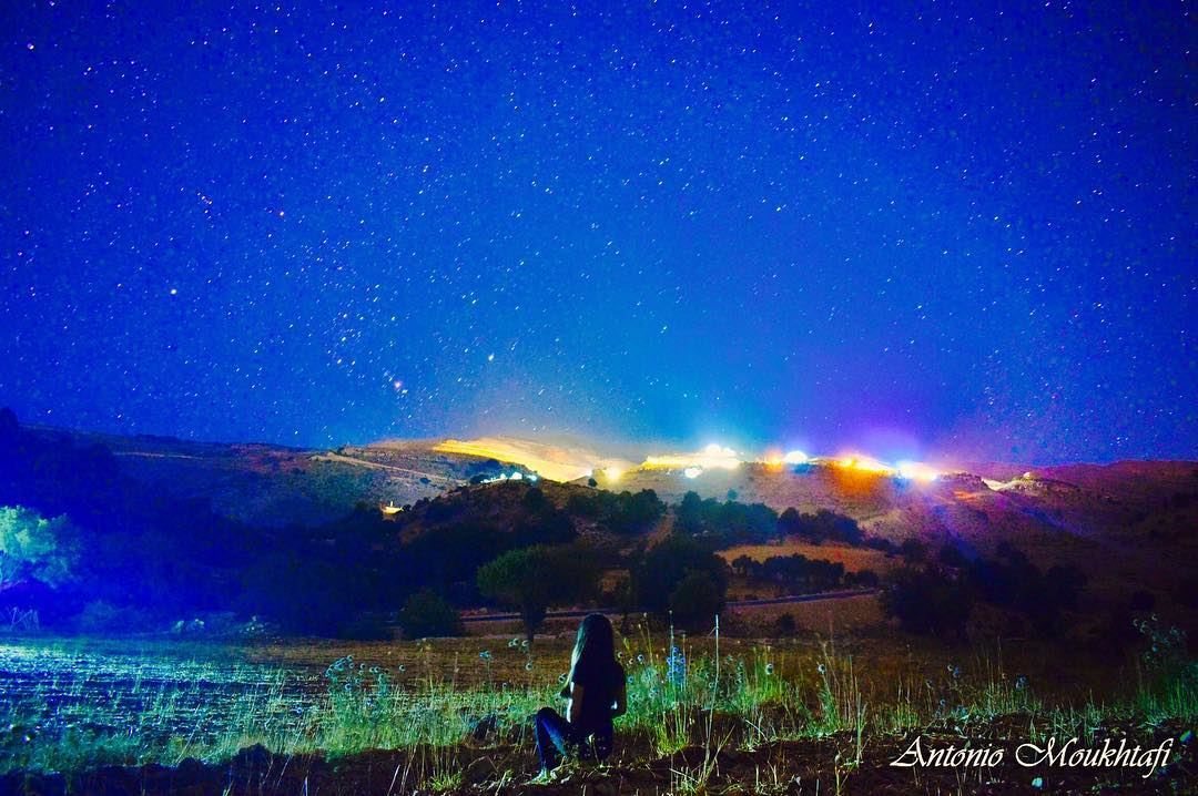 Night beauties  NatureLover  CalmNightinNature  GlowingStars ... (Bchennâta, Liban-Nord, Lebanon)