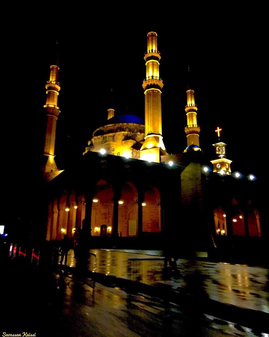  nightphotography  rain  church  mosque  downtown  beirut  lebanon ...