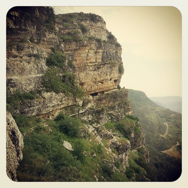  Niha Fortress carved rocks cave Nature amazing view Lebanon...