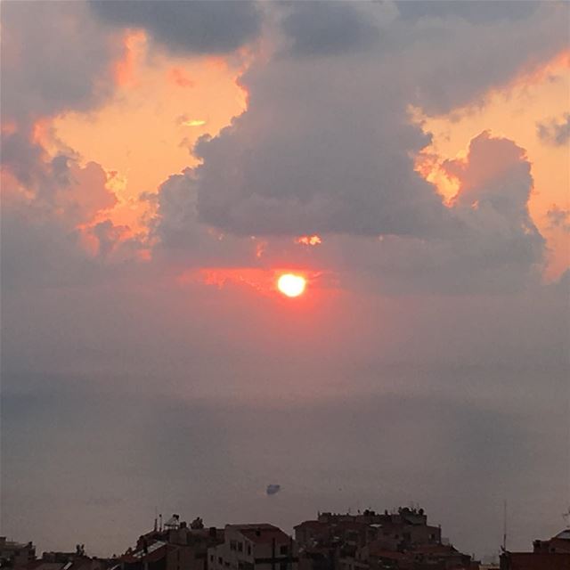 No filter  sunset  iphonephotography  view mountain livelovelebanon  beach...