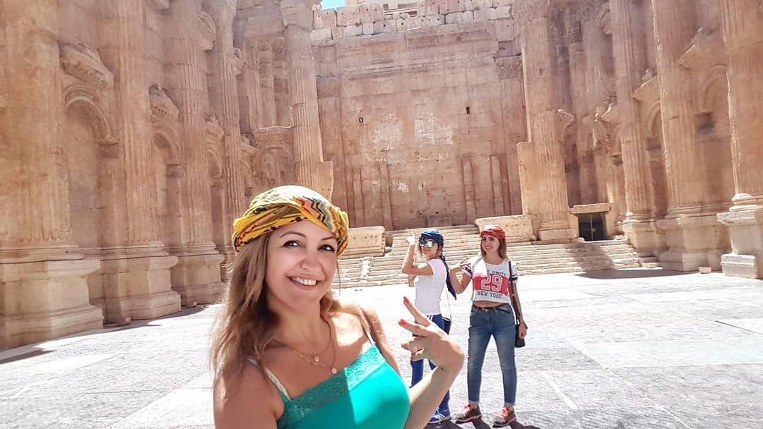 No one will ever be as entertained by us as us....... lebanon  bekaa ... (Baalbek , Roman Temple , Lebanon)