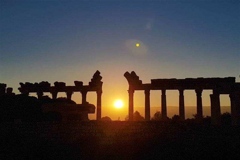 No Wonder why they call it, the City of the sun! 🏛☀️ (Baalbek, Lebanon)