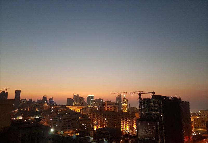  nofilter needed for that  sunset over   beirut  lebanon  monot  skyline ... (O Monot Luxury Boutique Hotel)