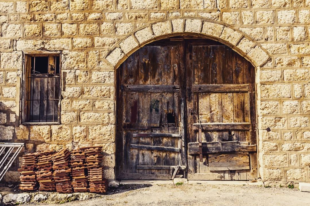 Not nature, but I have a thing for stone architecture and wooden doors.... (Ra'S Al Matn, Mont-Liban, Lebanon)