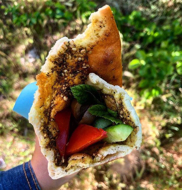 Nothing can beat "Mankoushe" for breakfast ... Photo by @zeinabtueni... (El Hermel, Béqaa, Lebanon)