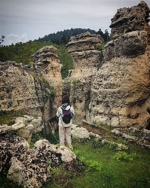 Nothing can beat the beauty of those rocks rocks rockclimbing forest... (Fnaïdek, Liban-Nord, Lebanon)