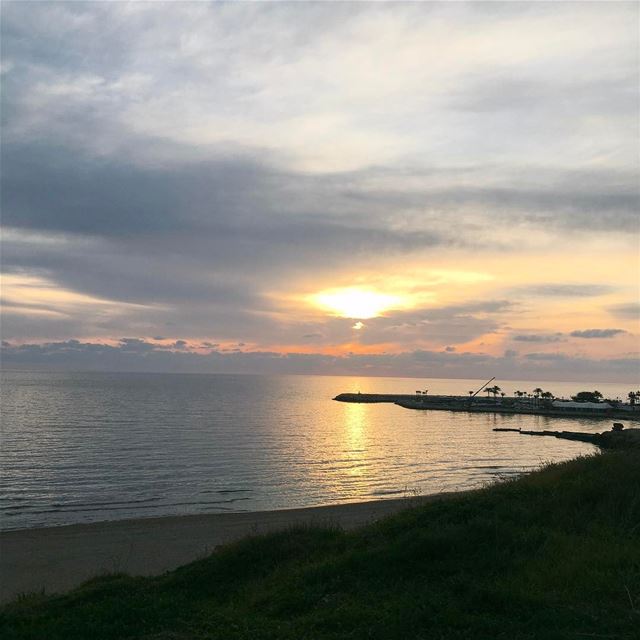 Nothing can beat this combination, the vast sea and the beautiful sunset... (Beirut, Lebanon)