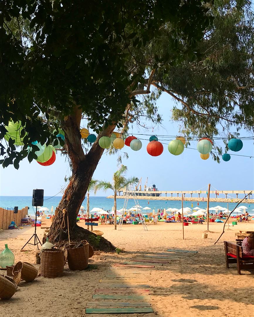 @nowhere_beach 🏖 feels like paradise   nowhere  chekka  beach ... (El Héri, Liban-Nord, Lebanon)