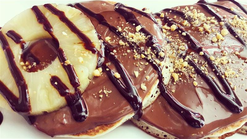 😍😍😍  Nutella  pancake  chocolatelover  Pineapple  Ananas   hazelnut ... (Top by Sa7 Se7)