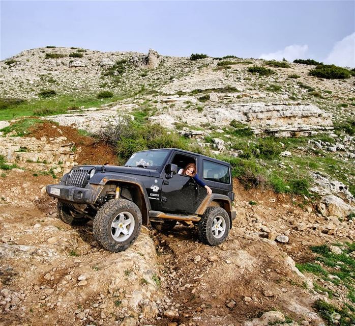 O|||||||O HER on the rocks  lebanon  mountains  jeep  offroad  wrangler ...