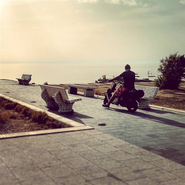 Oblivion  overtheedge  blueline  mediterranean  evening  light  lebanese ... (Tyre, Lebanon)