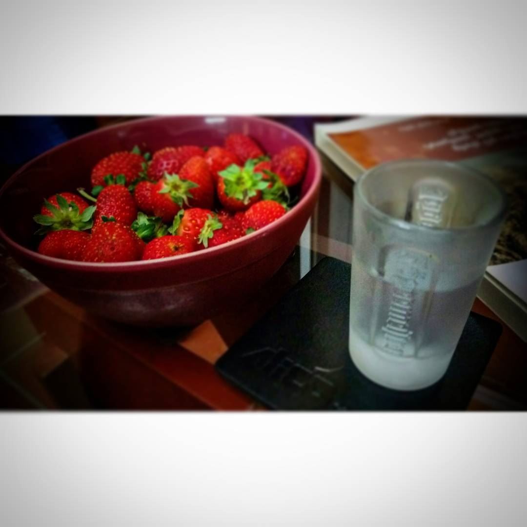 October strawberries & grappa. autumn🍁  october10th  strawberries🍓 ... (Mount Lebanon Governorate)