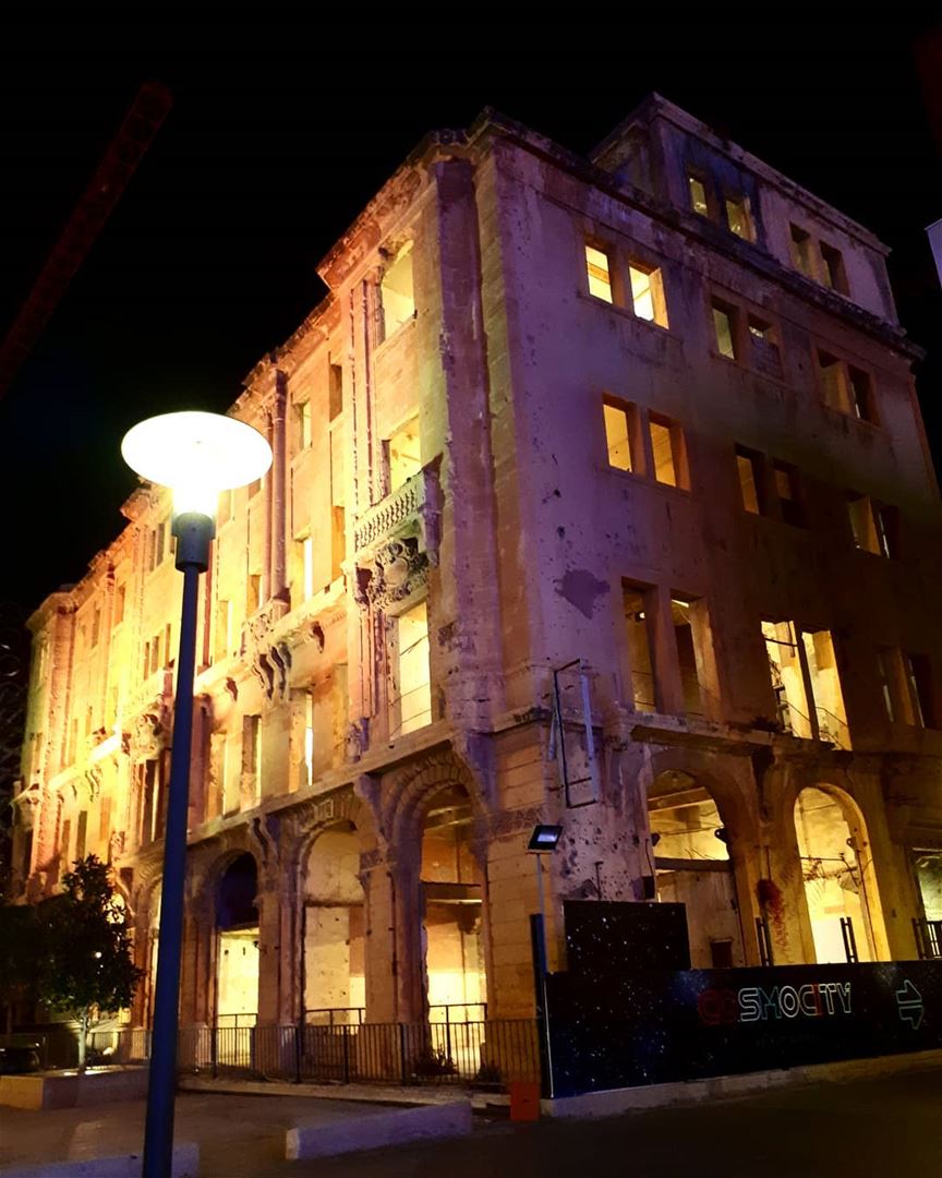 Old Beirut... Lebanon  beirut  old  building  houses  downtown  lights...