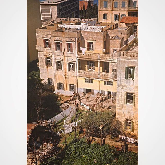 Old Building And School In Ras Beirut 1968 ,