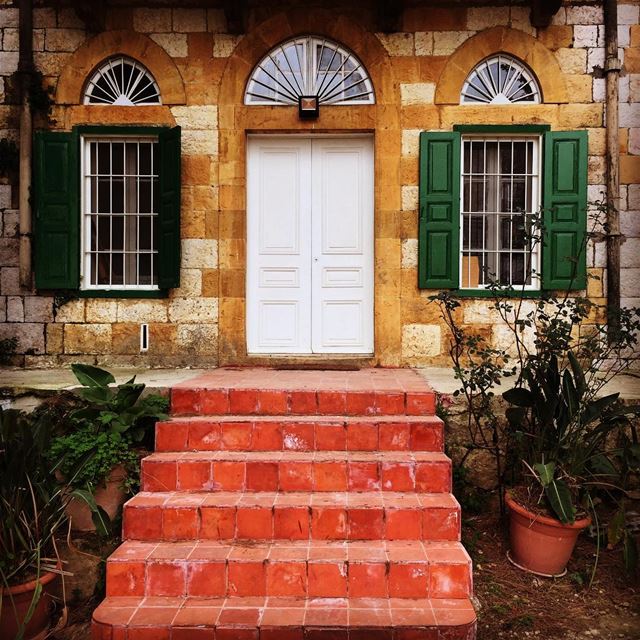 Old but Gold  old  house  stairs  window  door  green  white  nostalgia ...