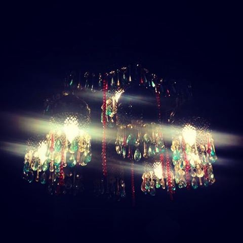  old  chandelier  lebanon  lebanese  colorfulglass ... (Old Saida)