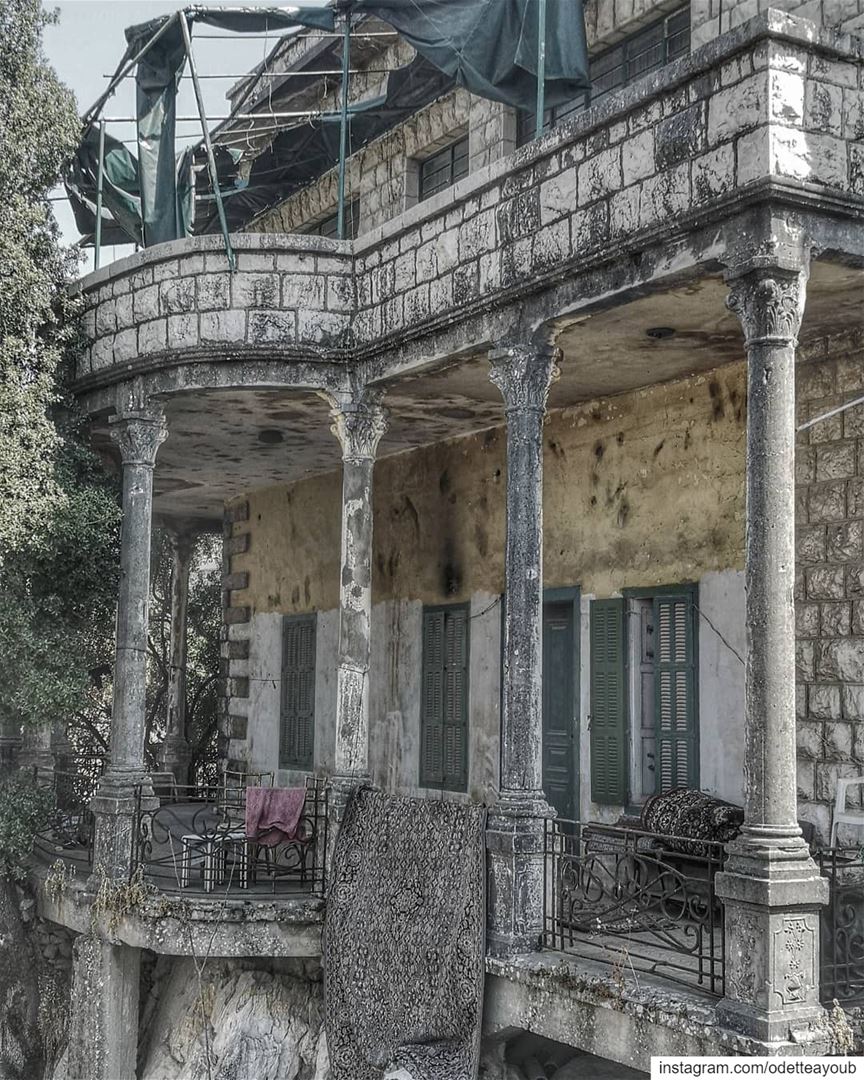 Old houses are full with memories and that's why they resist to collapse...
