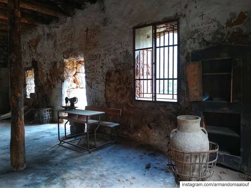 Old places have souls...... abandoned  urbex  abandonedplaces  decay... (وادي قاديشا المقدس)