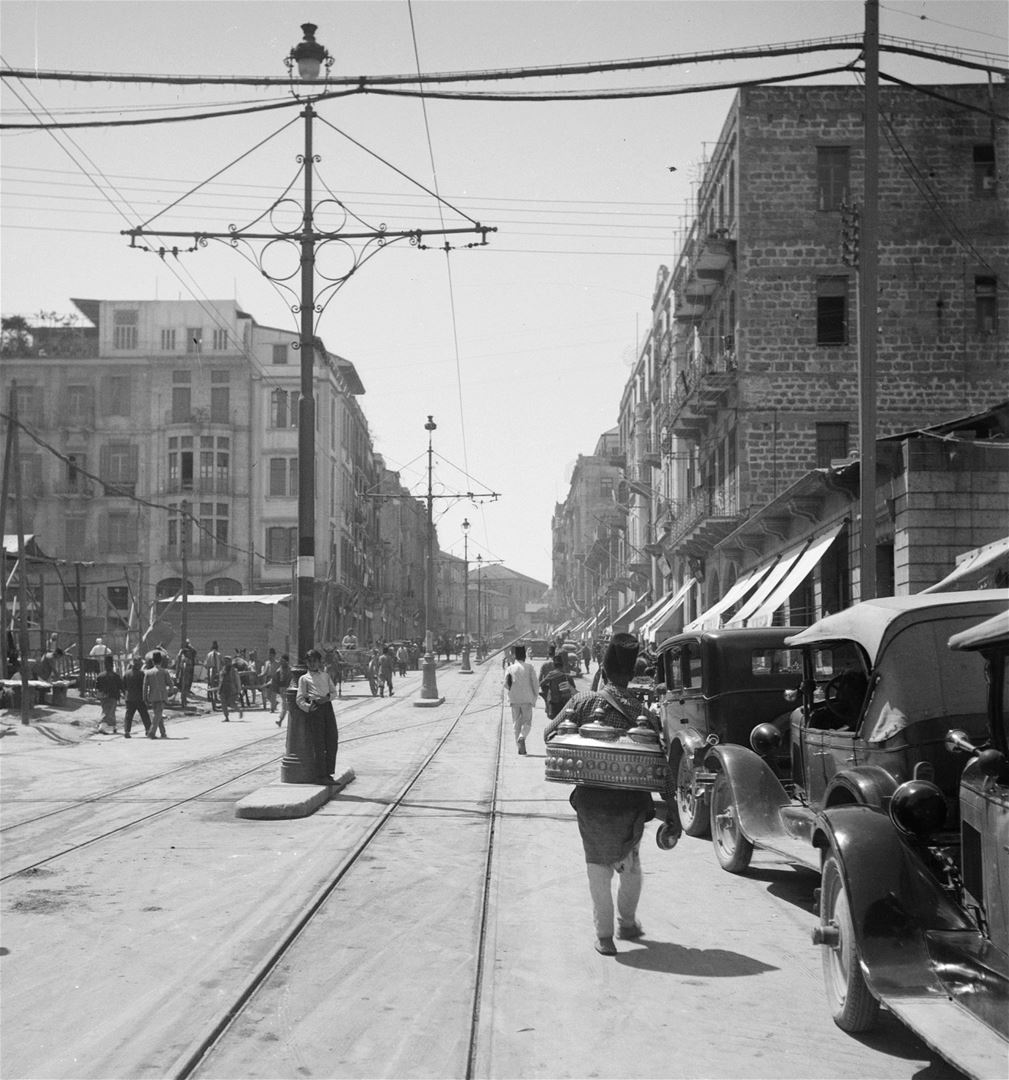 Old Street in Beirut  1900s