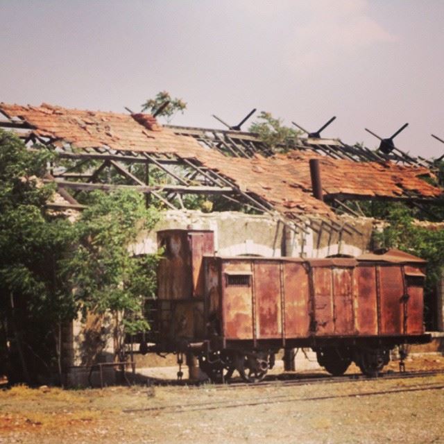 old train abondoned past memories gare wagon (Rayak- Bekaa)